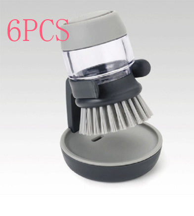 Dish Brush with Soap Dispenser - Effortless Cleaning Made Easy!