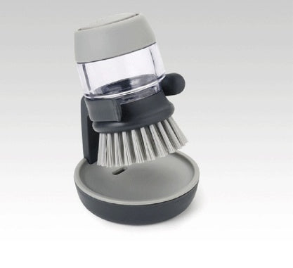 Dish Brush with Soap Dispenser - Effortless Cleaning Made Easy!