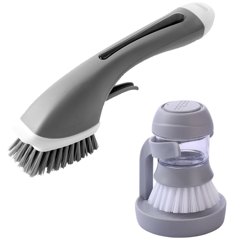 Dish Brush with Soap Dispenser - Effortless Cleaning Made Easy!