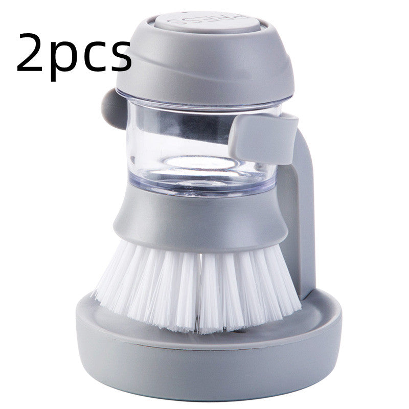 Dish Brush with Soap Dispenser - Effortless Cleaning Made Easy!