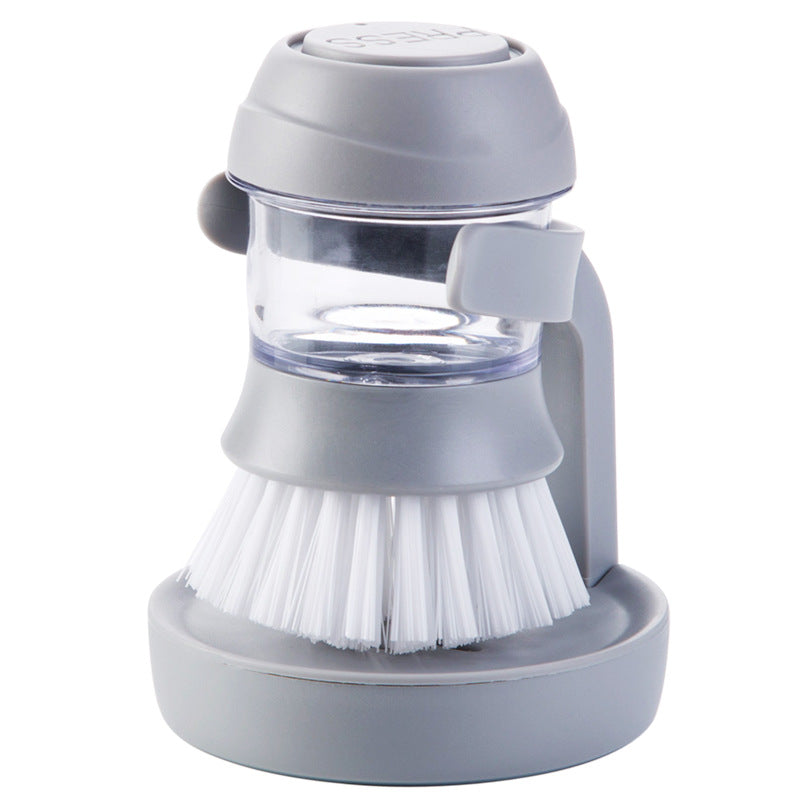 Dish Brush with Soap Dispenser - Effortless Cleaning Made Easy!