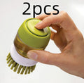 Dish Brush with Soap Dispenser - Effortless Cleaning Made Easy!