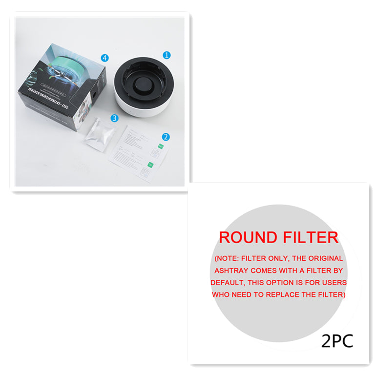 Smart Ashtray with Built-In Air Purifier – Removes Smoke & Odor