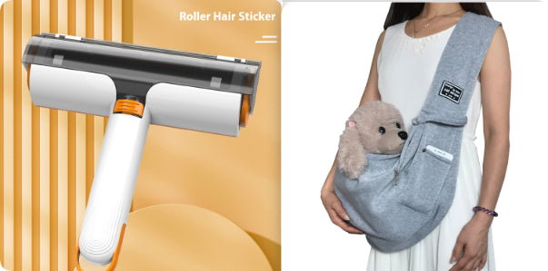 2-in-1 Pet Hair Removal Roller – Reusable & Washable Lint Brush for Clothes & Furniture