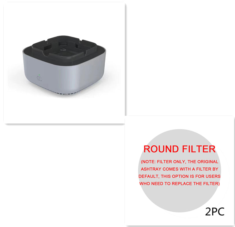 Smart Ashtray with Built-In Air Purifier – Removes Smoke & Odor
