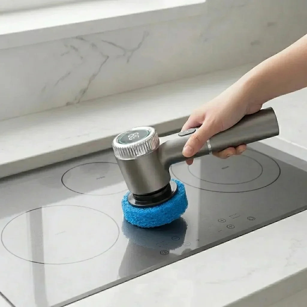 Powerful Wireless Cleaning Brush - Effortless, Multi-Function Home Care!
