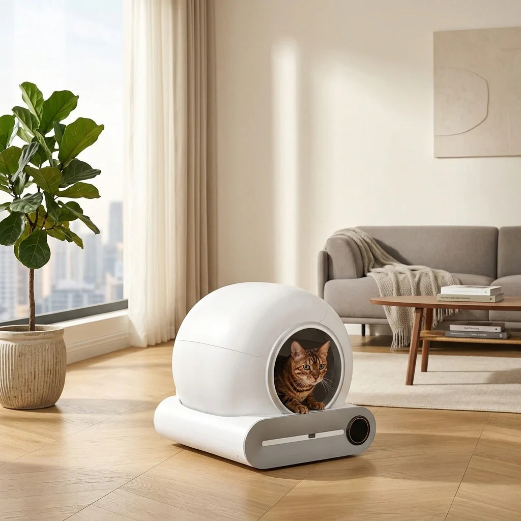 Smart Cat Litter Box - Stress-Free Cleanup!