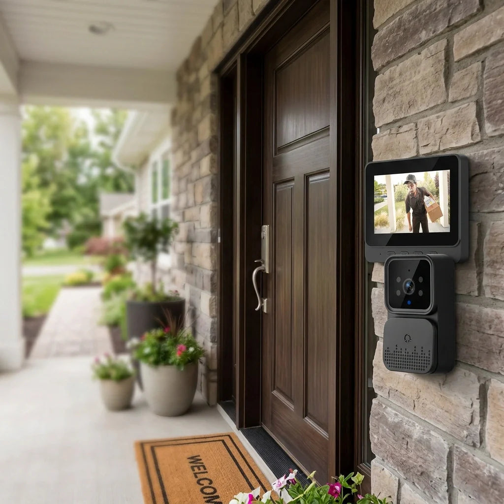 Podofo Wireless Video Doorbell - Secure Your Home with Ease!