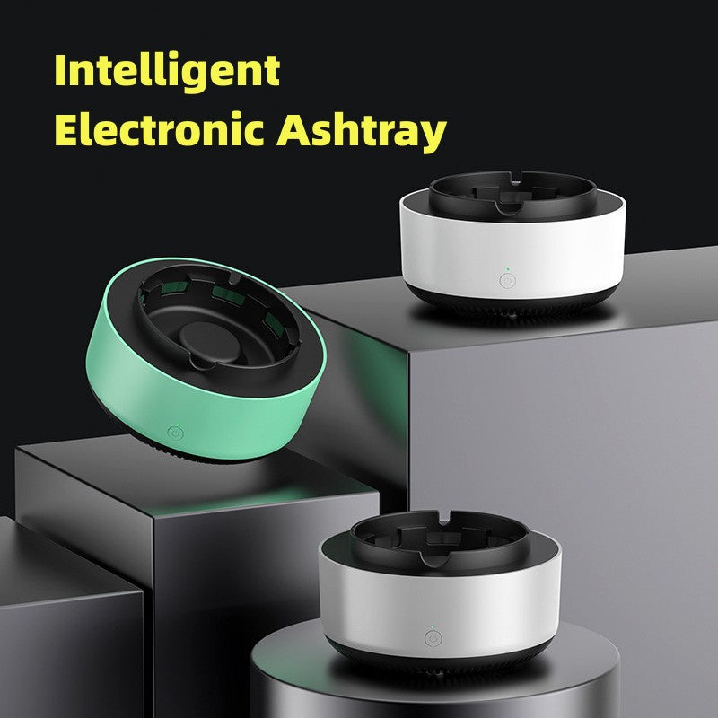 Smart Ashtray with Built-In Air Purifier – Removes Smoke & Odor