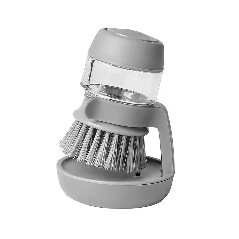 Dish Brush with Soap Dispenser - Effortless Cleaning Made Easy!