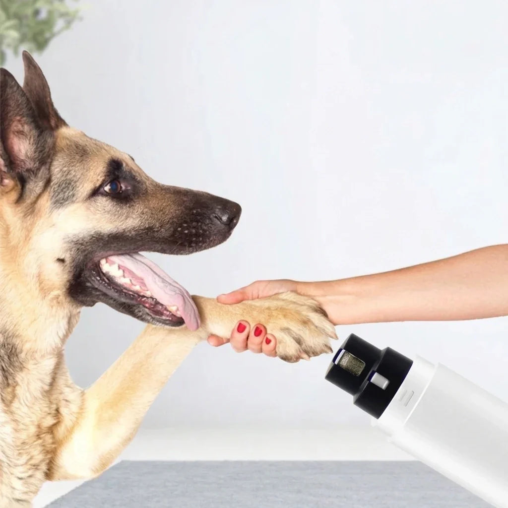 USB Rechargeable Pet Nail Grinder - Safe & Quiet Grooming Tool!