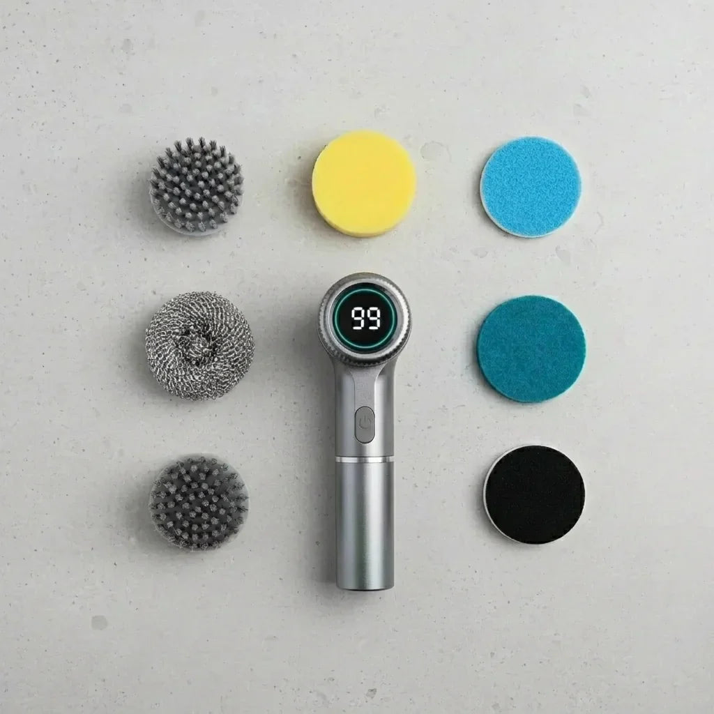 Powerful Wireless Cleaning Brush - Effortless, Multi-Function Home Care!
