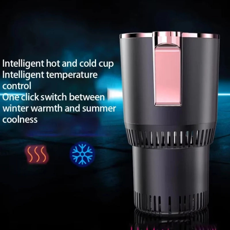 Smart 2-in-1 Car Cup Holder - Hot or Cold Anytime!