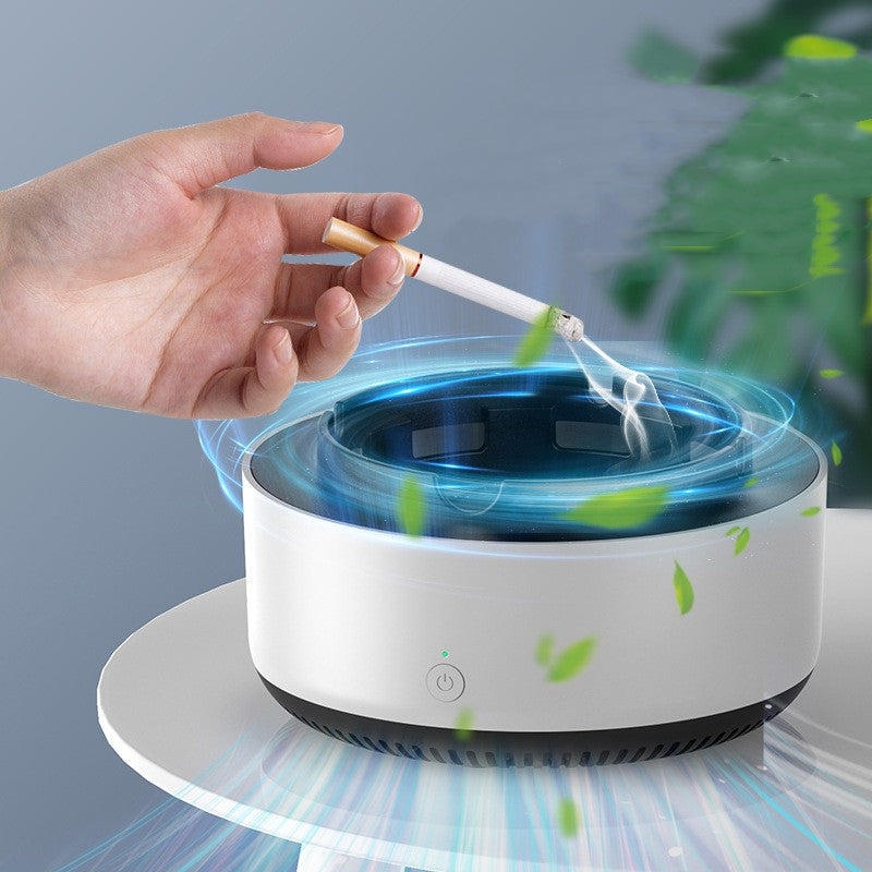 Smart Ashtray with Built-In Air Purifier – Removes Smoke & Odor