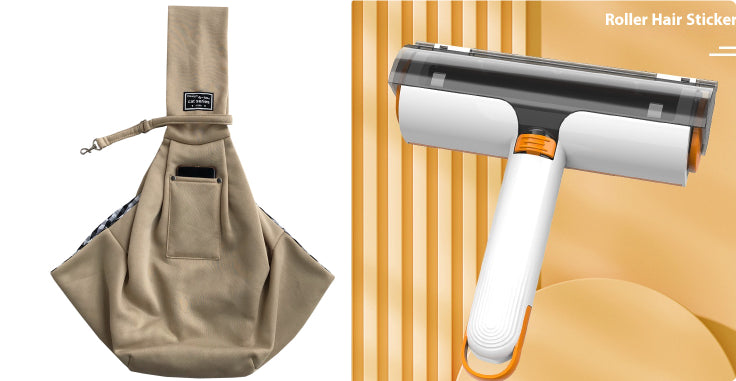2-in-1 Pet Hair Removal Roller – Reusable & Washable Lint Brush for Clothes & Furniture