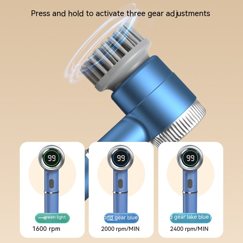 Powerful Wireless Cleaning Brush - Effortless, Multi-Function Home Care!