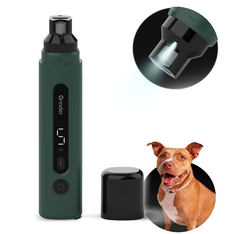 USB Rechargeable Pet Nail Grinder - Safe & Quiet Grooming Tool!