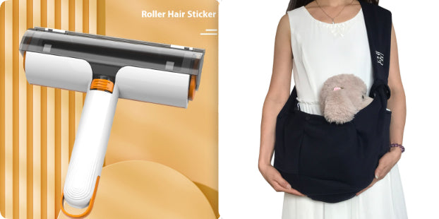 2-in-1 Pet Hair Removal Roller – Reusable & Washable Lint Brush for Clothes & Furniture