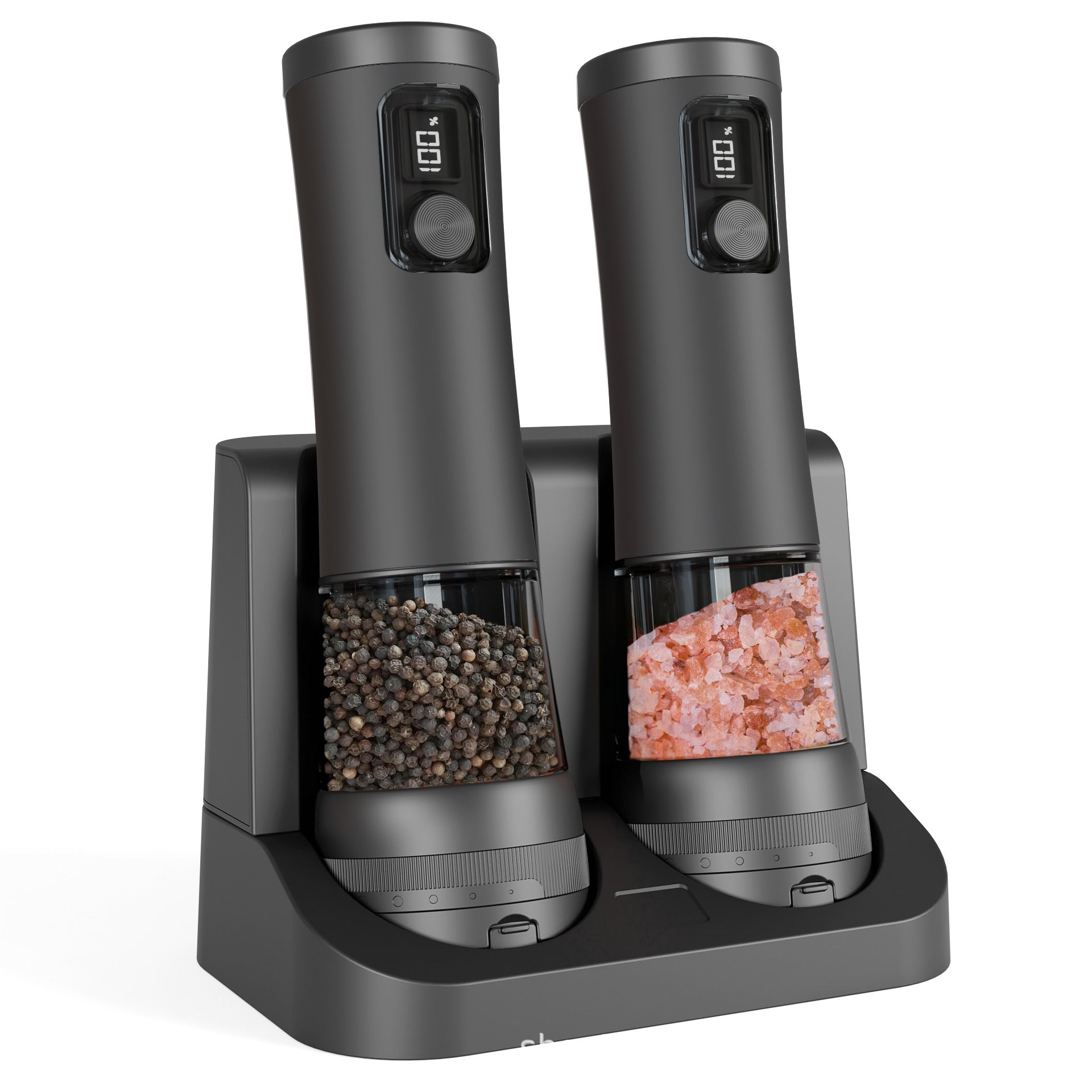 Electric Pepper & Salt Grinder Set - Effortless seasoning at your fingertips!