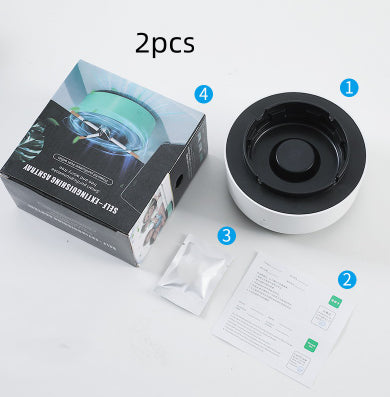 Smart Ashtray with Built-In Air Purifier – Removes Smoke & Odor