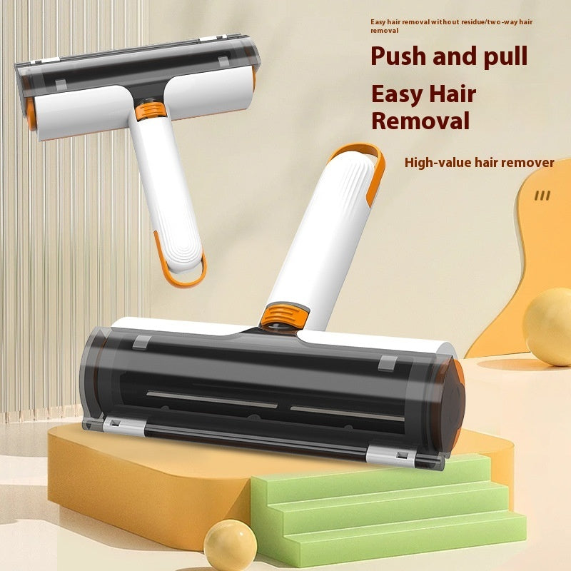 2-in-1 Pet Hair Removal Roller – Reusable & Washable Lint Brush for Clothes & Furniture