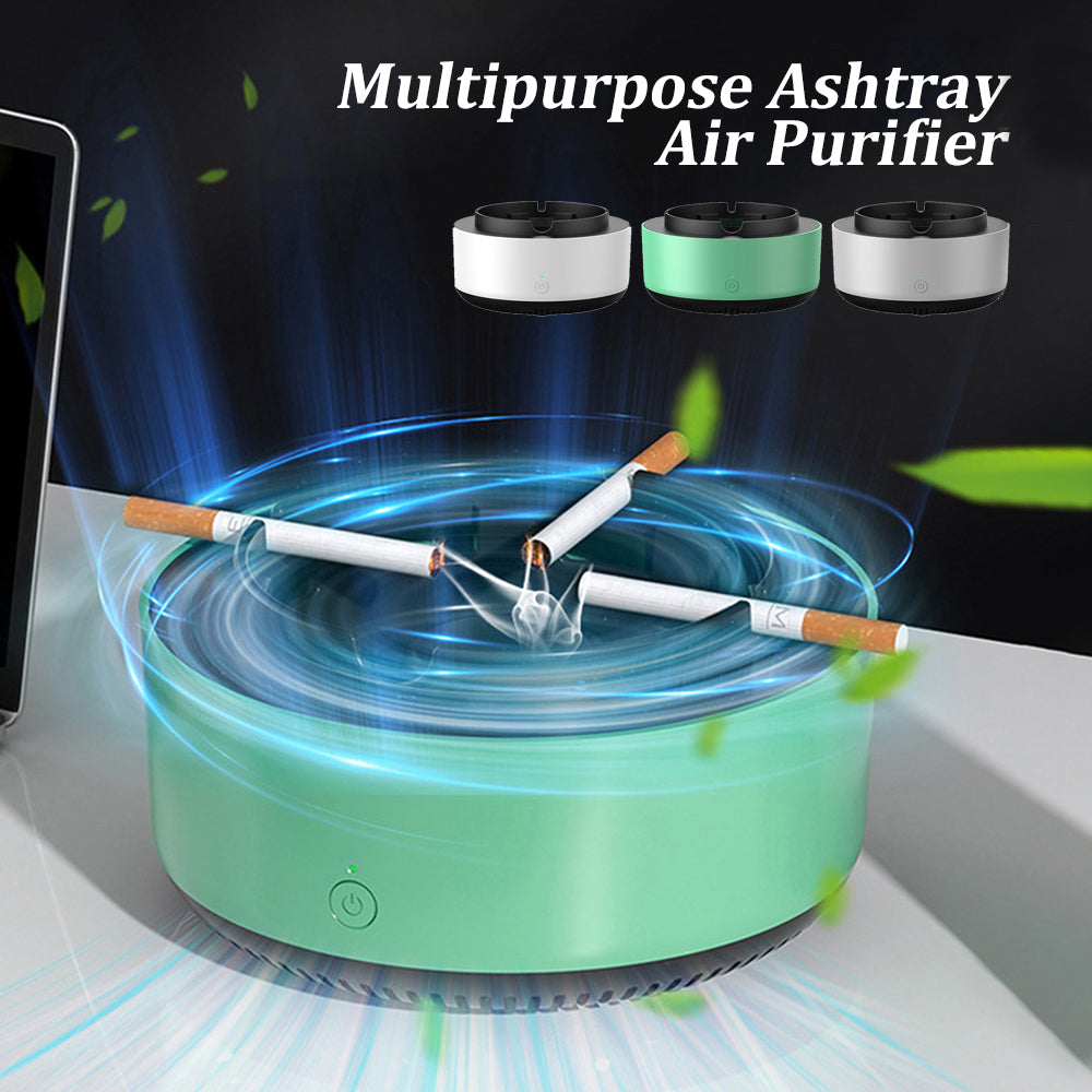Smart Ashtray with Built-In Air Purifier – Removes Smoke & Odor